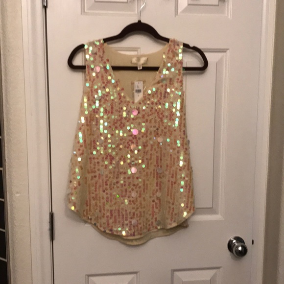 Anthropologie Tops - Anthropologie sequin tank top